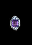 Amethyst Sterling Silver Ring SIZED TO ORDER.  $50
