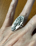 Rose Sterling Silver Ring SIZED TO ORDER.    $80