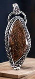 Dinosaur Bone Sterling Silver Pendant   $100