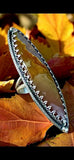 Agate Sterling silver statement ring SIZED TO ORDER.   $75