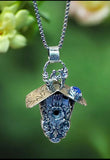 Tanzanite Sterling Silver Birdhouse Pendant.   $75