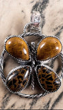 Petrified Wood Sterling Silver Butterfly.     $95