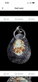 Spider web Lucin Varasite Sterling Silver Pendant     $90