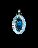 Teal Kyanite Sterling Silver Pendant    $60