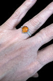 Carved Carnelian Sterling Silver RING SIZED TO ORDER     $50