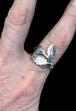 Sterling Silver Leaf Band RING SIZED TO ORDER.  $55