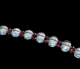 Quartz and Crystal Sterling Silver Bracelet .       $55