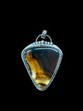 Montana Agate Large Sterling Silver Pendant.     $85