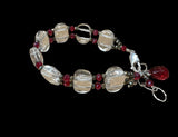 Quartz and Crystal Sterling Silver Bracelet .       $55