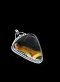 Montana Agate Large Sterling Silver Pendant.     $85