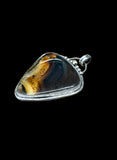 Montana Agate Large Sterling Silver Pendant.     $85