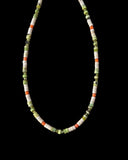 Multi Gemstone Sterling Silver beaded necklace.   $30