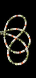 Multi Gemstone Sterling Silver beaded necklace.   $30