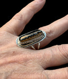 Fossilized Wooly Mammoth Tooth Sterling Silver RING SIZED TO ORDER      $70