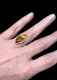 Hessonite Garnet Sterling Silver RING SIZED TO ORDER.   $55