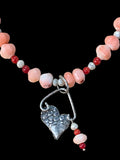 Sterling Silver Heart ♥️ Pendant and matching necklace and earring set $55