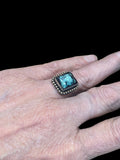 Snowville Variscite Sterling Silver Ring SIZED TO ORDER.    $70