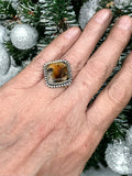 Montana Agate sterling SIZED TO  ORDER.    $55