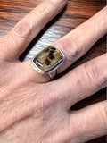 Montana Agate Sterling Silver and Gold-filled RING SIZED TO ORDER.    $60