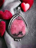 Imperial Rhodonite Sterling Silver Pendant     $85