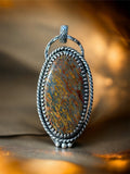 Dinosaur Bone Sterling Silver Pendant.   $90