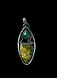 Ocean Jasper Sterling Silver Pendant.    $65
