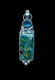 Gem Silica and Apatite Sterling Silver Pendant.    $70