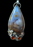 Polka Dot Agate Sterling Silver Pendant.   $75