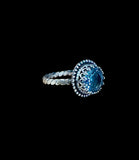 Blue Topaz Sterling Silver Ring SIZED TO ORDER.    $65