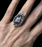 Purple Passion Sterling silver ring SIZED TO ORDER.    $60