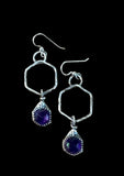 Amethyst Sterling Silver Earrings.   $50
