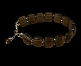 Smoky Quartz and Gold-filled Adjustable bracelet    $60