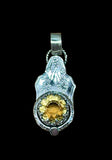 Citrine Sterling Silver Pendant    $70