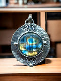 Labradorite sterling silver pendant.  $60