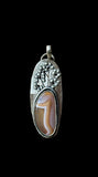 Carnelian Wild Flower  Sterling silver pendant     $65