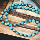 Sea sediment Gemstone Sterling Silver Necklace.   $30