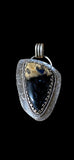 Petrified Palm Root Sterling Silver Pendant. $70