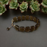 Smoky Quartz and Gold-filled Adjustable bracelet    $60