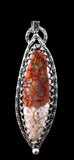 Plume Opalized Wood Sterling silver pendant.  $80