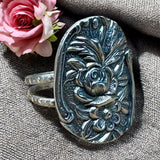 Sterling Silver Flower Ring SIZED TO ORDER.     $55