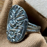 Sterling Silver Flower Ring SIZED TO ORDER.     $55