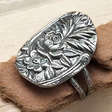 Sterling Silver Flower Ring SIZED TO ORDER.     $55