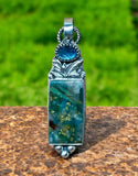 Gem Silica and Apatite Sterling Silver Pendant.    $70