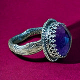 RESERVED FOR Maritza Amethyst Sterling Silver Statement Ring SIZED TO ORDER.  $70