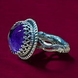 RESERVED FOR Maritza Amethyst Sterling Silver Statement Ring SIZED TO ORDER.  $70