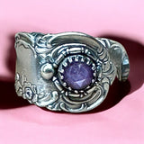 Sterling Silver Sapphire  Ring SIZED TO ORDER .       $70