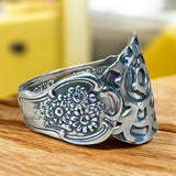 Sterling Silver Flower Ring SIZED TO ORDER.   $55