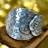 Sterling Silver Flower Ring SIZED TO ORDER.   $55