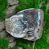 Sterling silver flower ring SIZED TO ORDER     $55
