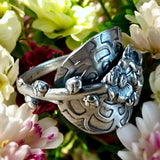 Sterling silver Flower Ring SIZED TO ORDER  $85